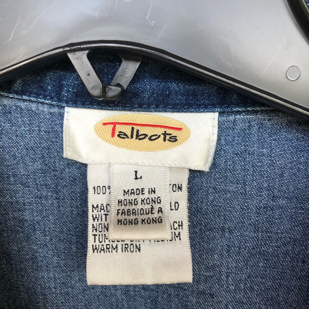 Talbots Denim Jacket Large - Picture 3 of 4